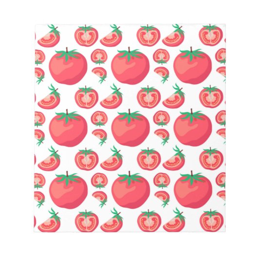 Red Tomato Pattern doet zo grappig Notitieblok (Voorkant)