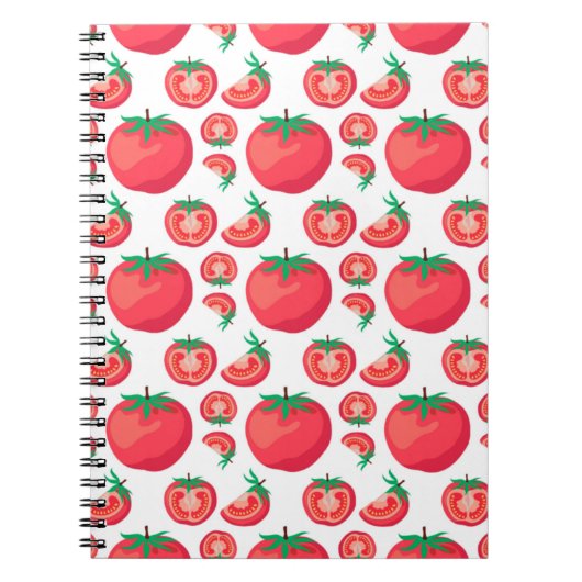 Red Tomato Pattern doet zo grappig Notitieboek (Voorkant)