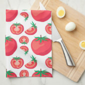 Red Tomato Pattern doet zo grappig Theedoek (Quarter Fold)