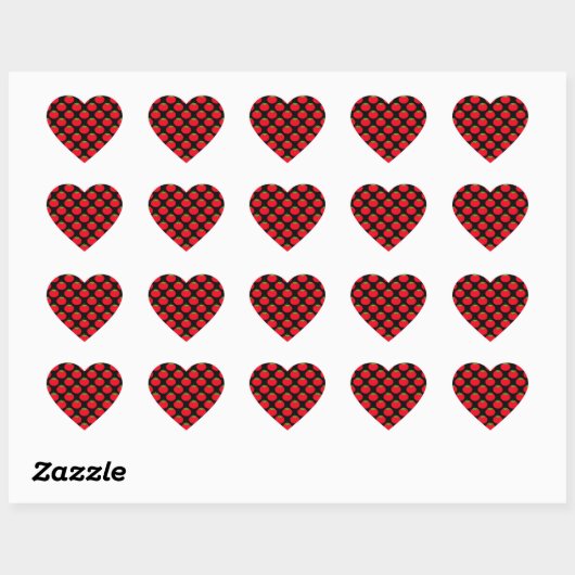 Red Tomato Pattern. Hart Sticker (Vel)