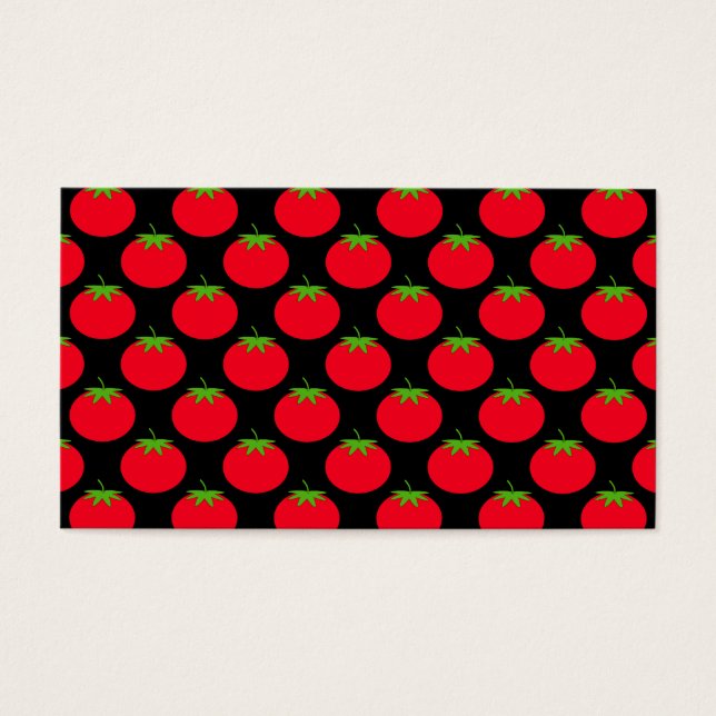 Red Tomato Pattern. Visitekaartjes (Voorkant)