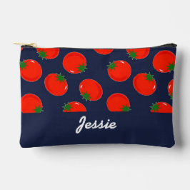 Red tomatoen on blue etui