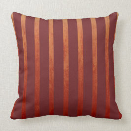 Red Toned Ombre Stripes Kussen