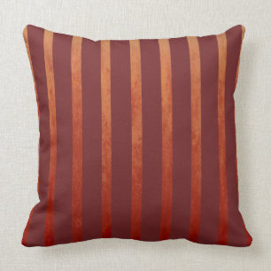 Red Toned Ombre Stripes Kussen