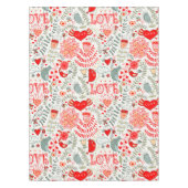 Red Tones Valentijnse naadloos patroon Tafelkleed (Voorkant)
