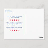 Red TopOne gevechtsvliegtuig thema eerste verjaard Briefkaart (Achterkant)