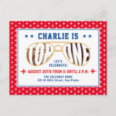 Red TopOne gevechtsvliegtuig thema eerste verjaard Briefkaart (Voorkant)