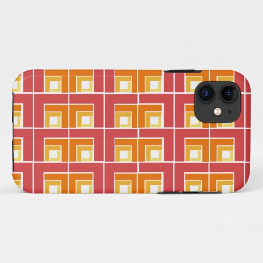 Red Topsy Turvy Case-Mate iPhone Case (Achterkant (horizontaal))