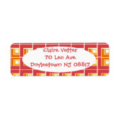 Red Topsy Turvy Etiket (Voorkant)