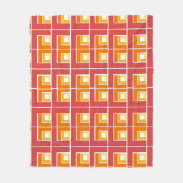 Red Topsy Turvy Fleece Deken