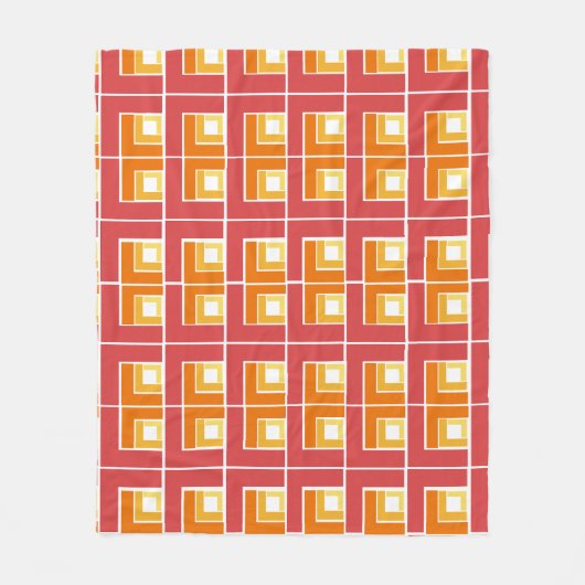 Red Topsy Turvy Fleece Deken (Voorkant)