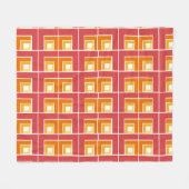 Red Topsy Turvy Fleece Deken (Voorkant (Horizontaal))