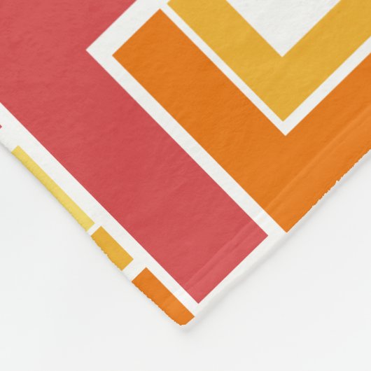 Red Topsy Turvy Fleece Deken (Hoek)