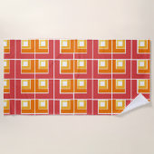 Red Topsy Turvy Strandlaken (Voorkant)