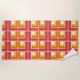 Red Topsy Turvy Strandlaken