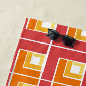 Red Topsy Turvy Strandlaken (In situ)