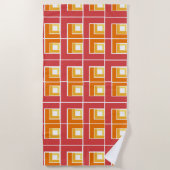 Red Topsy Turvy Strandlaken (Voorkant)