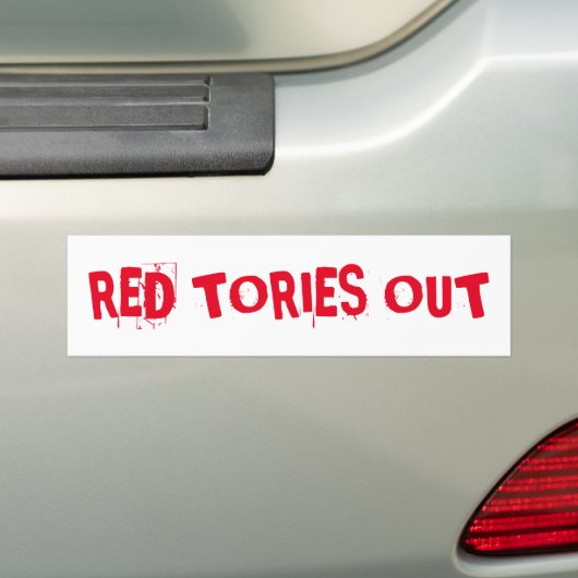 Red Tories uit Bumpersticker (Op auto)