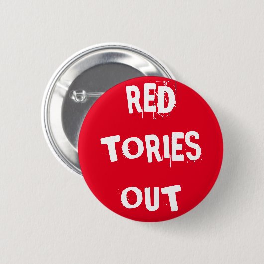 Red Tories uit Ronde Button 5,7 Cm (Voorkant /achterkant)