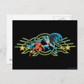 Red Tornado + Batman Briefkaart (Voorkant / Achterkant)