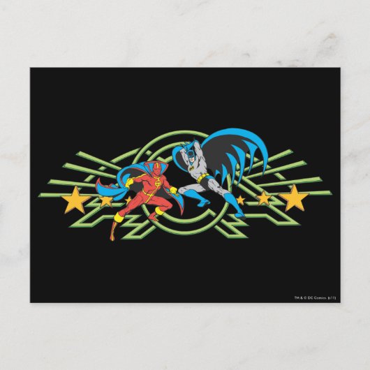 Red Tornado + Batman Briefkaart (Voorkant)