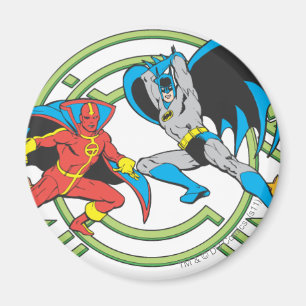 Red Tornado + Batman Magneet