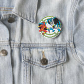 Red Tornado + Batman Ronde Button 5,7 Cm (In situ)