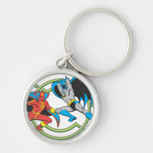 Red Tornado + Batman Sleutelhanger