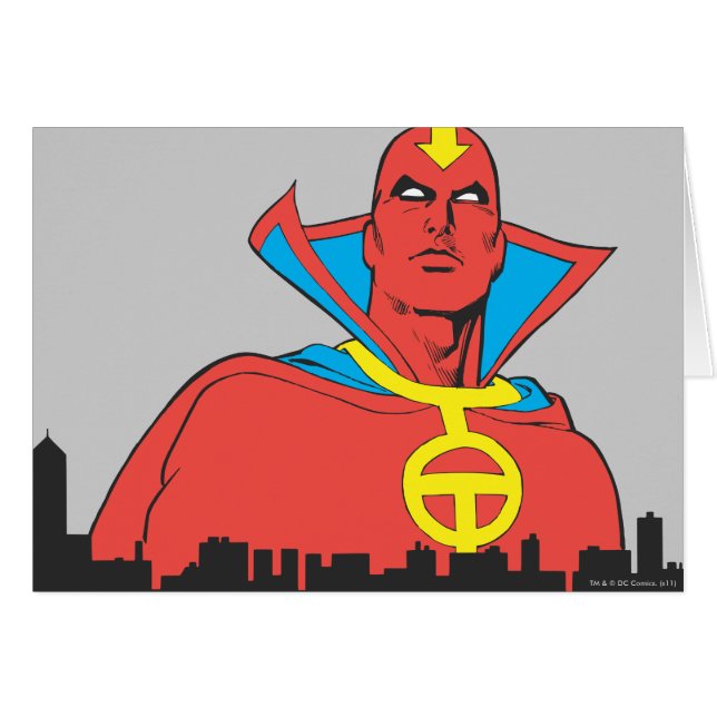Red Tornado Behind Cityscape (Voorkant Horizontaal)