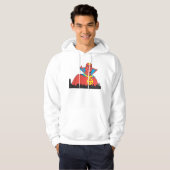 Red Tornado Behind Cityscape Hoodie (Voorkant volledig)