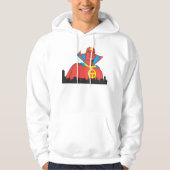 Red Tornado Behind Cityscape Hoodie (Voorkant)