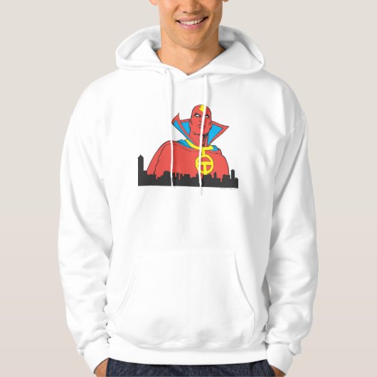 Red Tornado Behind Cityscape Hoodie (Voorkant)