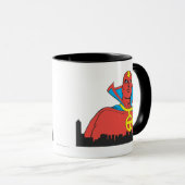 Red Tornado Behind Cityscape Mok (Voorkant rechts)