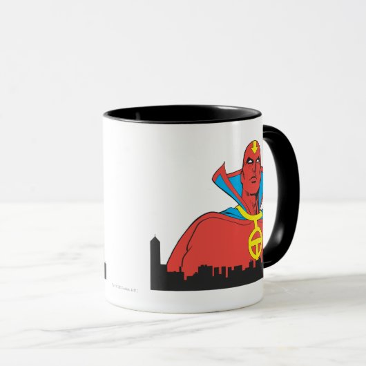 Red Tornado Behind Cityscape Mok (Voorkant rechts)