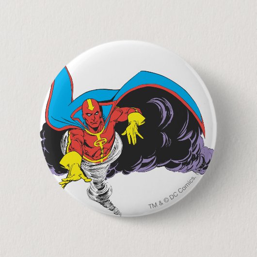 Red Tornado Emerges Ronde Button 5,7 Cm (Voorkant)