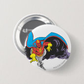 Red Tornado Emerges Ronde Button 5,7 Cm (Voorkant /achterkant)