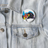 Red Tornado Emerges Ronde Button 5,7 Cm (In situ)