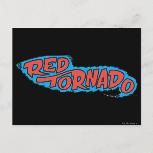 Red Tornado Logo Briefkaart (Voorkant)