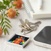 Red Tornado Pose Sleutelhanger (Zijkant)