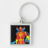 Red Tornado Pose Sleutelhanger (Voorkant)