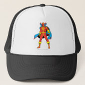 Red Tornado Pose Trucker Pet (Voorkant)