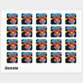 Red Tornado Twister Vierkante Sticker (Vel)