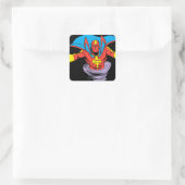 Red Tornado Twister Vierkante Sticker (Tas)
