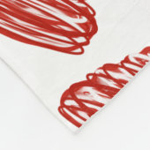Red Tornadoes Pattern Fleece Deken (Hoek)