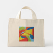 Red Toucan Contemporary Tiny Tote Mini Tote Bag (Achterkant)