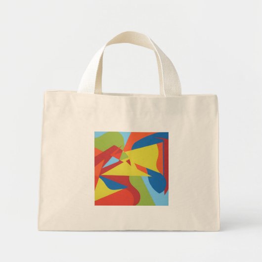 Red Toucan Contemporary Tiny Tote Mini Tote Bag (Voorkant)
