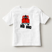 Red Tow Truck Big Bro Kinder Shirts (Voorkant)