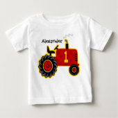 Red Tractor 1st Birthday Personalized (Voorkant)