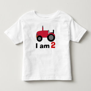 Red Tractor Birthday Kinder Shirts
