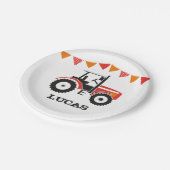 Red Tractor Birthday Party Paper Bord (Gekanteld)